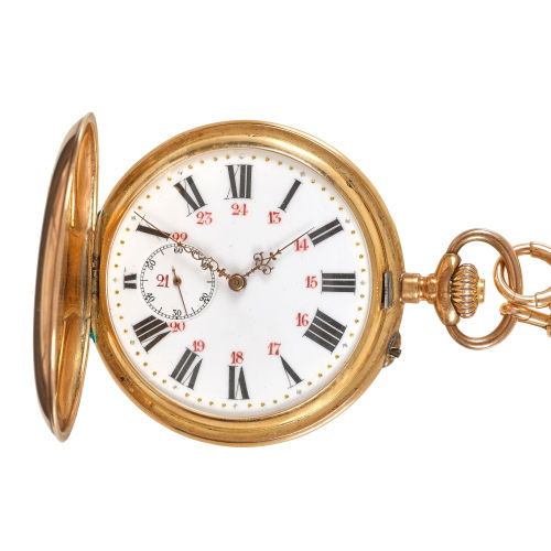 TASCHENUHR : Savonette, HP Parrenin & Faivre, Villers-le-Lac (DOBIASCHOFSKY AUKTIONEN AG)