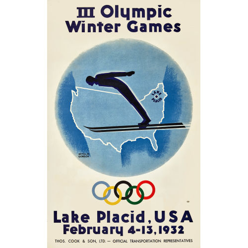 WITOLD GORDON : 'III Olympic Winter Games - Lake placid, USA 1932' (DOBIASCHOFSKY AUKTIONEN AG)