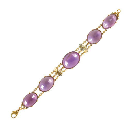 AMETHYST-BRACELET : (DOBIASCHOFSKY AUKTIONEN AG)