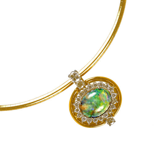 OPAL-BRILLANT-COLLIER : (DOBIASCHOFSKY AUKTIONEN AG)