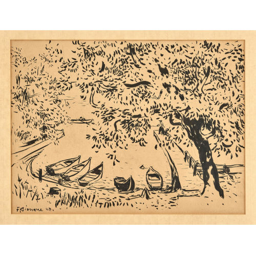 FERNAND GIAUQUE : Am See (DOBIASCHOFSKY AUKTIONEN AG)