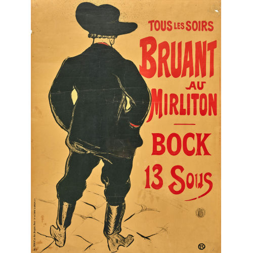 HENRI DE TOULOUSE-LAUTREC : 'Bruant au Mirliton' (DOBIASCHOFSKY AUKTIONEN AG)