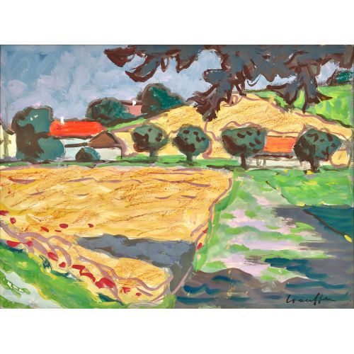 FRED STAUFFER : Sommerliche Emmentaler Landschaft (DOBIASCHOFSKY AUKTIONEN AG)