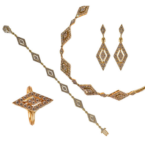 BRILLANT-PARURE : Wohl T�nnler, Z�rich (DOBIASCHOFSKY AUKTIONEN AG)