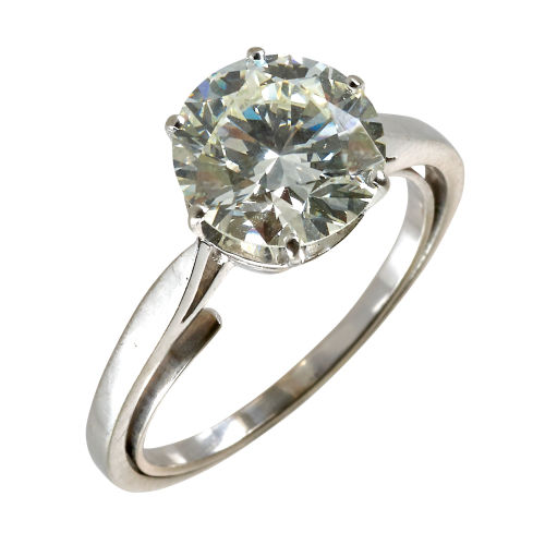 SOLITAIRE-RING : (DOBIASCHOFSKY AUKTIONEN AG)