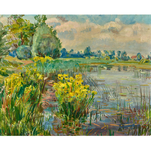 HANNI BAY : Sommerliches Seeufer (DOBIASCHOFSKY AUKTIONEN AG)