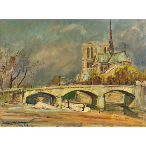 HANNI BAY : La Seine et Notre-Dame de Paris (DOBIASCHOFSKY AUKTIONEN AG)