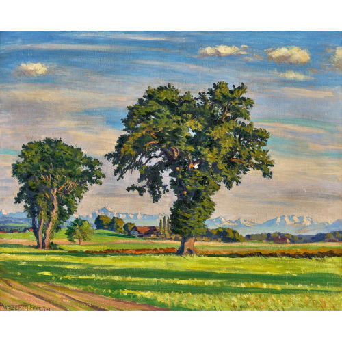 WALDEMAR THEOPHIL FINK : 'Eichen bei Wittigkofen' (DOBIASCHOFSKY AUKTIONEN AG)