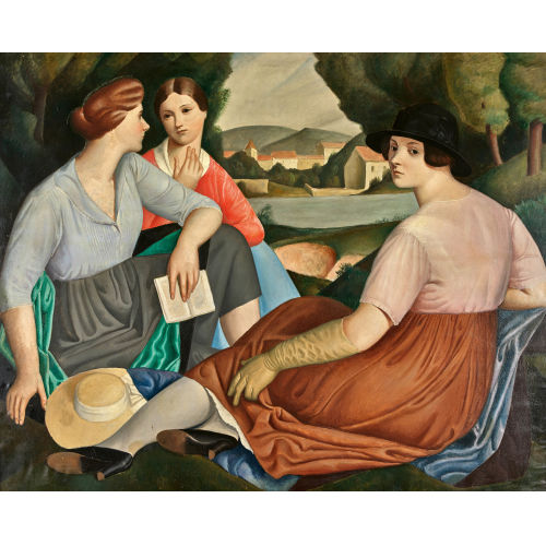 PAUL TH�OPHILE ROBERT : 'Les amies' (DOBIASCHOFSKY AUKTIONEN AG)