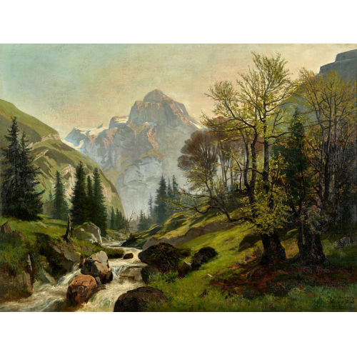 �DOUARD METTON : 'Pic de Tanneverge. Valle de Sixt' (DOBIASCHOFSKY AUKTIONEN AG)