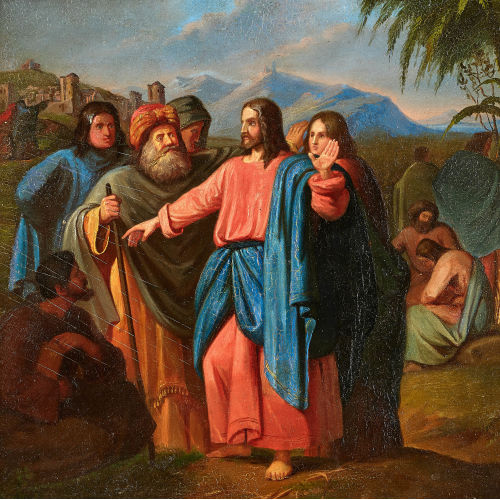 19. JH. DEUTSCHLAND : Jesus beim Predigen (DOBIASCHOFSKY AUKTIONEN AG)
