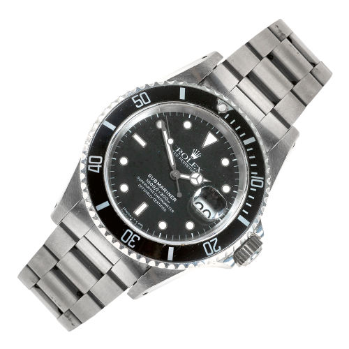 ROLEX : Herrenarmbanduhr 'Oyster Perpetual Date, Submariner' (DOBIASCHOFSKY AUKTIONEN AG)