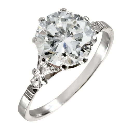 SOLITAIRE-RING : (DOBIASCHOFSKY AUKTIONEN AG)