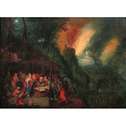 JAN I BRUEGHEL : Die Versuchungen des Heiligen Antonius (DOBIASCHOFSKY AUKTIONEN AG)