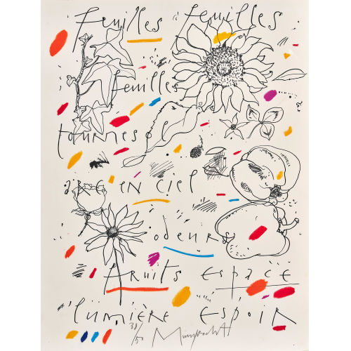 RUDOLF MUMPRECHT : 'feuilles, feuilles, feuilles' (DOBIASCHOFSKY AUKTIONEN AG)