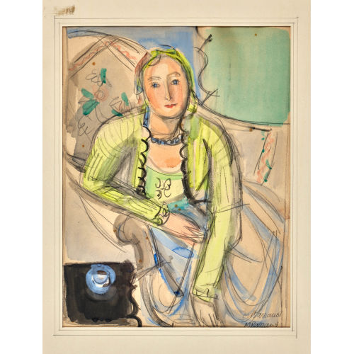 MAURICE BARRAUD : Femme assise (DOBIASCHOFSKY AUKTIONEN AG)