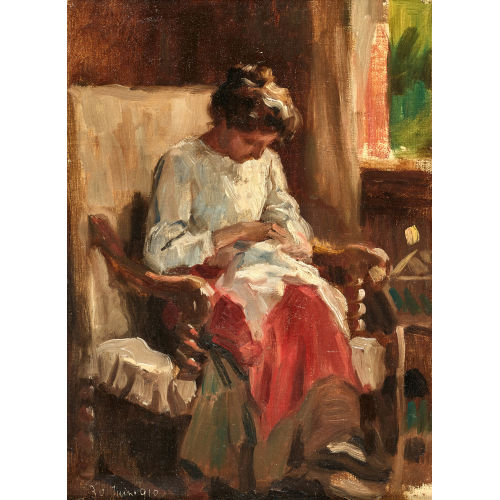 AUGUSTE FR�D�RIC DUFAUX : Frau mit S�ugling (DOBIASCHOFSKY AUKTIONEN AG)
