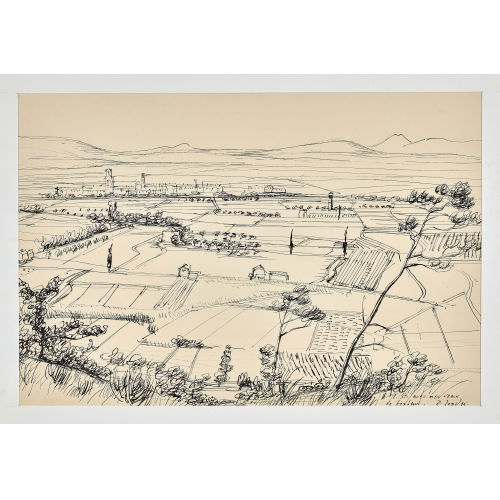RUDOLF ZENDER : Weite Landschaft mit Stadt (DOBIASCHOFSKY AUKTIONEN AG)