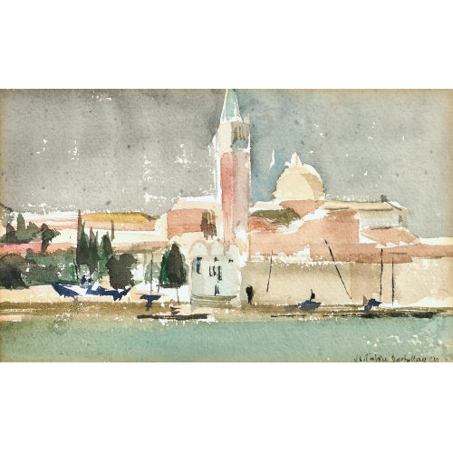 ISABELLE TABIN-DARBELLEY : Italienische Landschaft (DOBIASCHOFSKY AUKTIONEN AG)