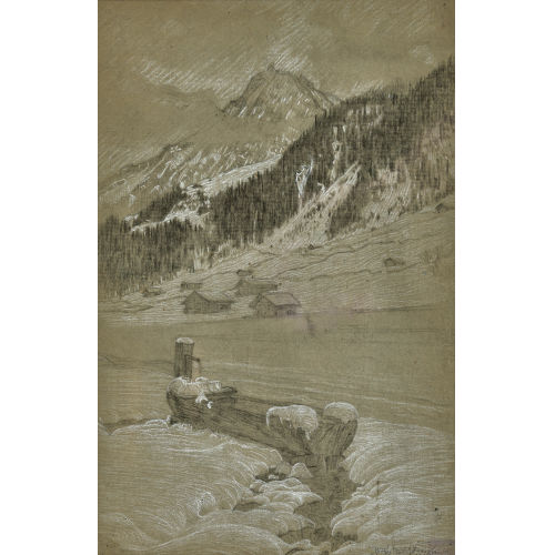WALDEMAR THEOPHIL FINK : Winter in Adelboden (DOBIASCHOFSKY AUKTIONEN AG)