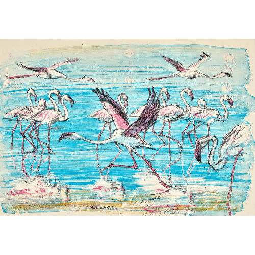 FRITZ HUG : 'Lake Nakuru' (DOBIASCHOFSKY AUKTIONEN AG)