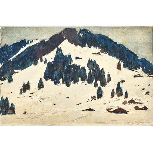 RUDOLF MUMPRECHT : 'F�hnstimmung im Simmental' (DOBIASCHOFSKY AUKTIONEN AG)