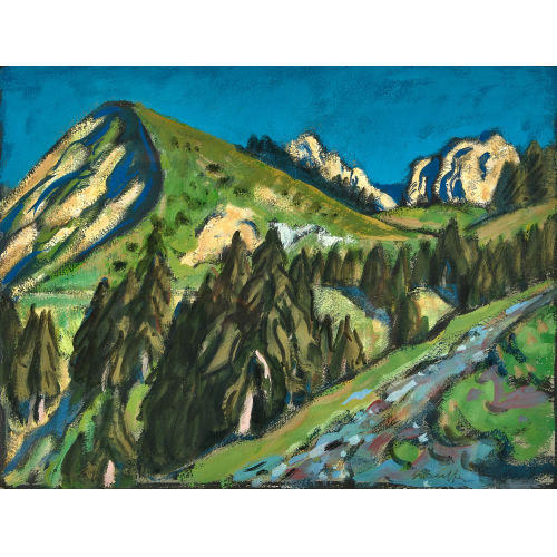 FRED STAUFFER : 'Panorama-Strasse S�renberg - Obwalden' (DOBIASCHOFSKY AUKTIONEN AG)