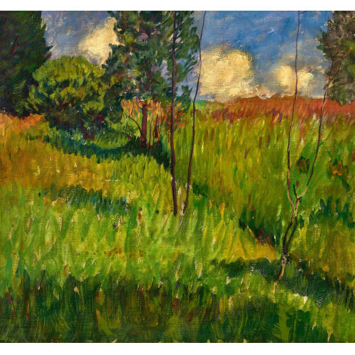 MARTIN LAUTERBURG : Sommerliche Landschaft (DOBIASCHOFSKY AUKTIONEN AG)