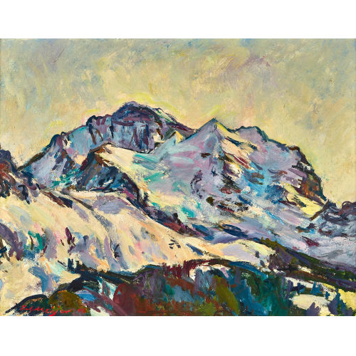 FRITZ MEIJER : Blick auf das Jungfraumassiv (DOBIASCHOFSKY AUKTIONEN AG)
