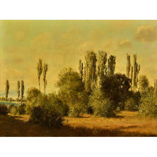 RUDOLF M�LLER : Baumlandschaft am Seeufer (DOBIASCHOFSKY AUKTIONEN AG)