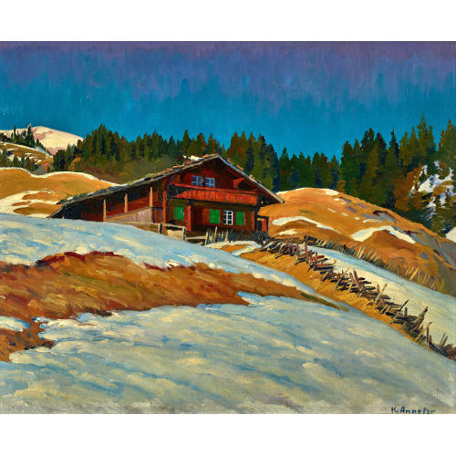KARL ANNELER : Schneeschmelze in den Voralpen (DOBIASCHOFSKY AUKTIONEN AG)