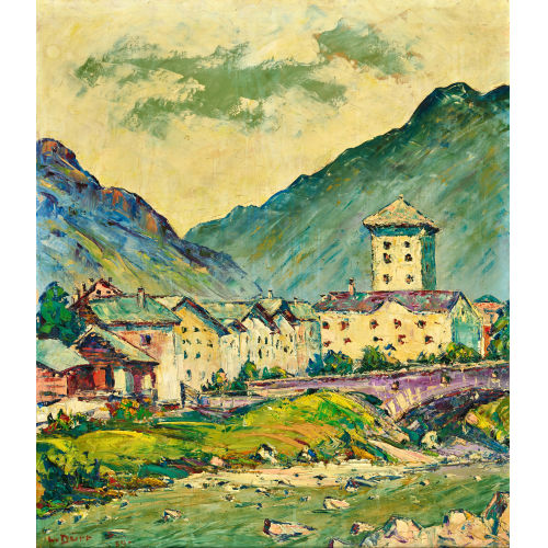 LOUIS D�RR : 'Vicosprano (Bergell)' (DOBIASCHOFSKY AUKTIONEN AG)