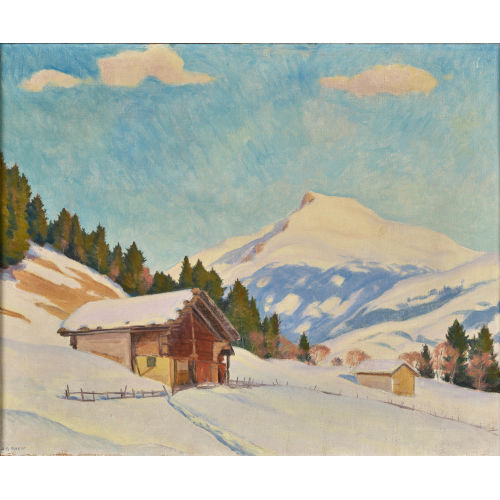 HANS ARNOLD DAEPP : 'Elsighorn bei Adelboden' (DOBIASCHOFSKY AUKTIONEN AG)
