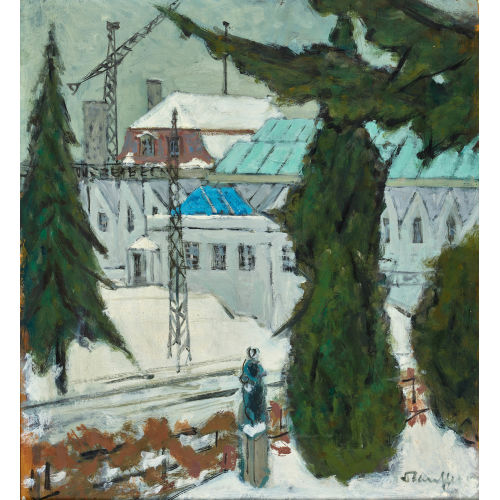 FRED STAUFFER : 'Fabrik im Winter' (DOBIASCHOFSKY AUKTIONEN AG)