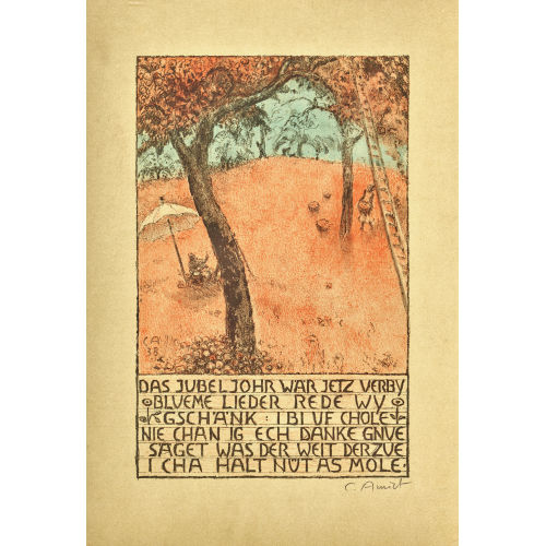 CUNO AMIET : 'Die Obsternte' (DOBIASCHOFSKY AUKTIONEN AG)