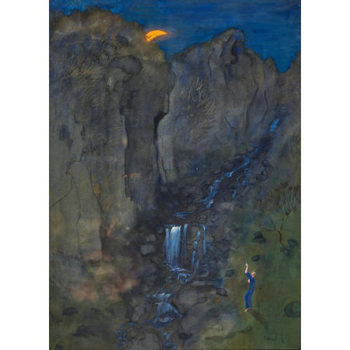 ERNST KREIDOLF : 'Schlucht in Orselina' (DOBIASCHOFSKY AUKTIONEN AG)
