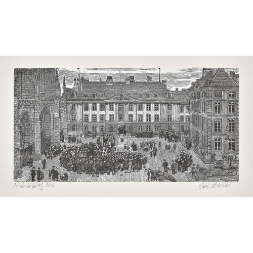 EMIL ZBINDEN : 'M�nsterplatz, Bern' (DOBIASCHOFSKY AUKTIONEN AG)