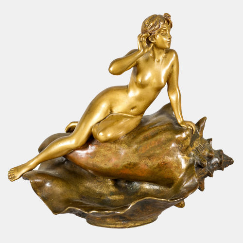 EMMANUEL VILLANIS : Jeune femme sur un coquillage (DOBIASCHOFSKY AUKTIONEN AG)
