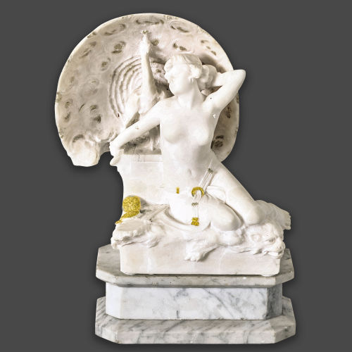 PIETRO CECCARELLI : Erwachende mit Pfau (DOBIASCHOFSKY AUKTIONEN AG)
