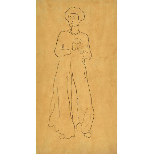 FERDINAND HODLER : Studie zu 'Die Empfindung' (DOBIASCHOFSKY AUKTIONEN AG)