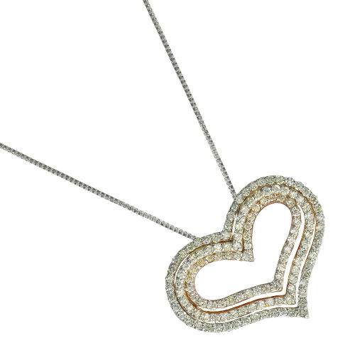 BRILLANT-ANH�NGER MIT KETTE : (DOBIASCHOFSKY AUKTIONEN AG)