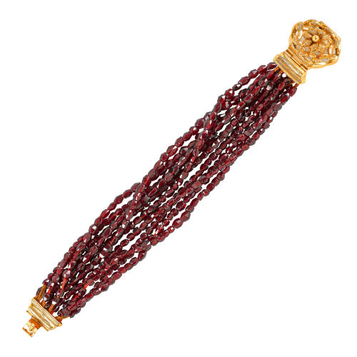 GRANAT-BRACELET : (DOBIASCHOFSKY AUKTIONEN AG)