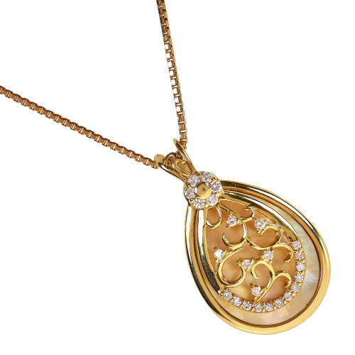 BRILLANT-ANH�NGER MIT KETTE : (DOBIASCHOFSKY AUKTIONEN AG)