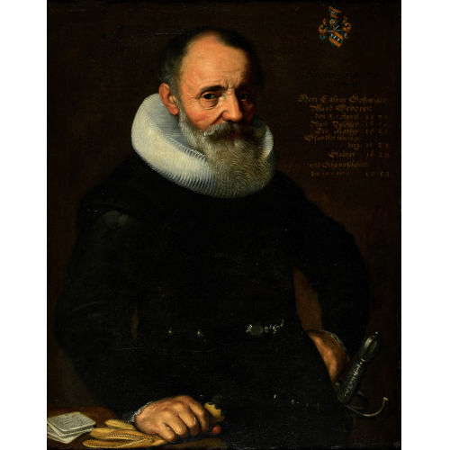 SAMUEL (AUCH HOFFMANN HOFMANN : Halbportr�t des Z�rcher Gesandten und Textilkaufmannes Kaspar Gossweiler (1571-1653) (DOBIASCHOFSKY AUKTIONEN AG)