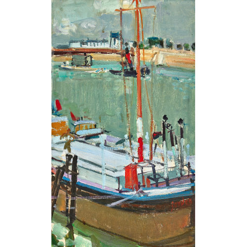 RUDOLF ZENDER : Schiffe auf der Seine (DOBIASCHOFSKY AUKTIONEN AG)