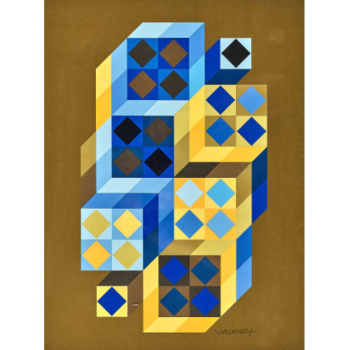 VICTOR VASARELY : 'Tridim-Gordes' (DOBIASCHOFSKY AUKTIONEN AG)