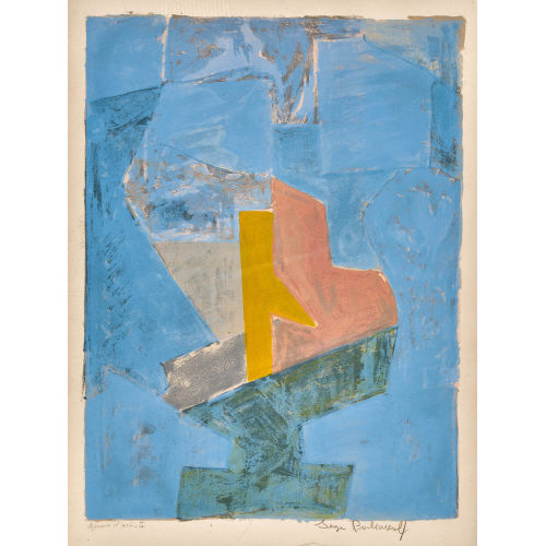 SERGE POLIAKOFF : 'Komposition in Blau, Gelb und Rot' (DOBIASCHOFSKY AUKTIONEN AG)