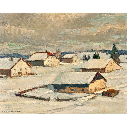 ROBERT FERNIER : 'Neige de janvier' (DOBIASCHOFSKY AUKTIONEN AG)