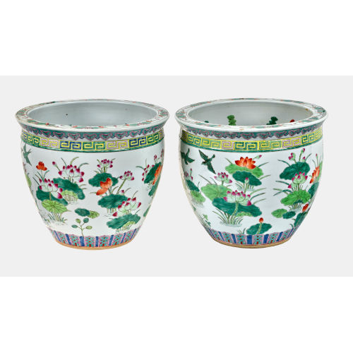 PAAR CACHEPOTS : China, 2. H�lfte 20. Jh (DOBIASCHOFSKY AUKTIONEN AG)