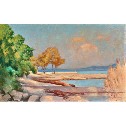 WILLIAM R�THLISBERGER : 'Pointe de l'Areuse' (DOBIASCHOFSKY AUKTIONEN AG)